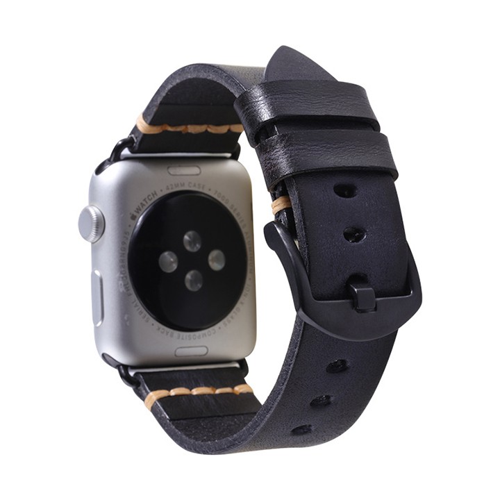 [Da thật] Dây da Apple Watch series 1/2/3/4/5 da bò 1 lớp chuẩn đẹp - D2020