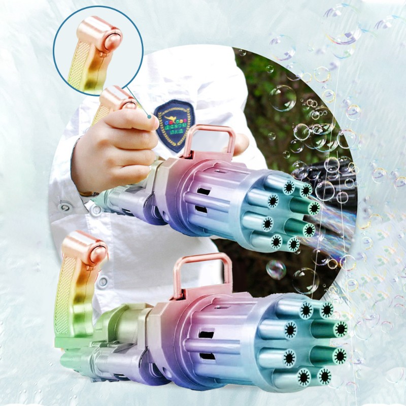 Súng Bắn Bong Bóng 8 Lỗ Cho Bé