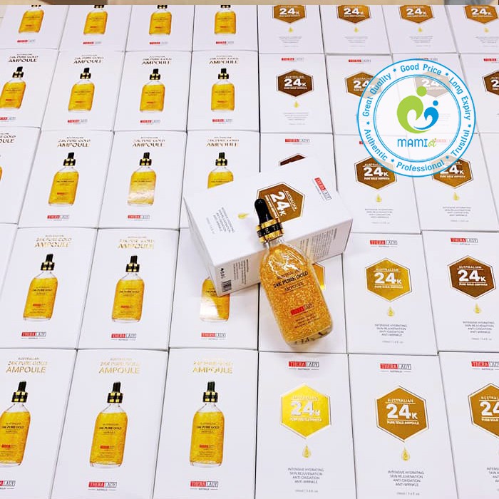 Serum vảy vàng (100ml) dưỡng da cho người trên 25 tuổi Thera Lady Australian 24k Pure Gold Ampoule, Úc