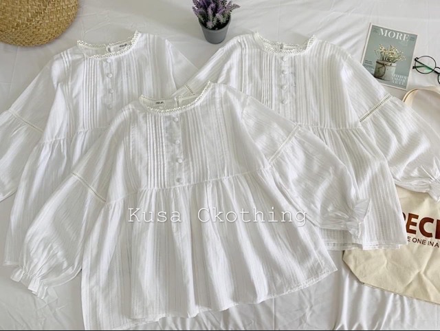 ÁO BABYDOLL THÔ TAY BỒNG ( ảnh thật/ sẵn)