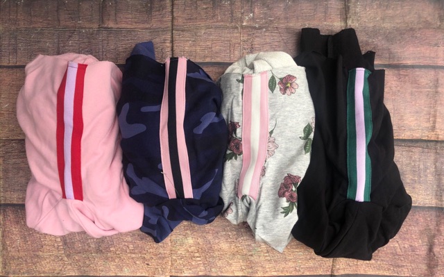 Áo thun hoodie dáng croptop xuất dư