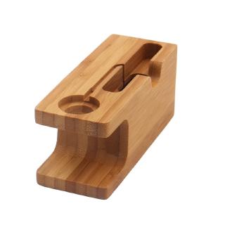 Dock sạc bằng tre cho Apple Watch iPhone