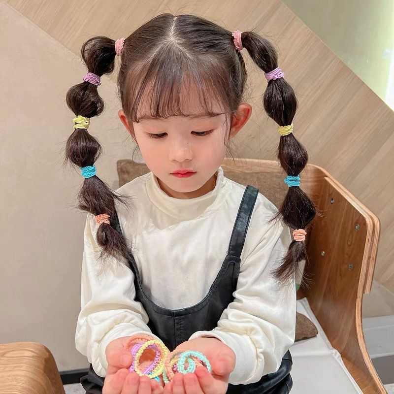 SET 50 CỌNG THUN CON SÂU NHÍ / CHUN CỘT TÓC - CO GIÃN TỐT - DÀNH CHO BÉ