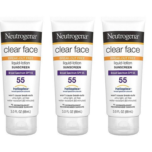 KEM CHỐNG NẮNG NEUTROGENA CLEAR FACE SPF 55 88ML