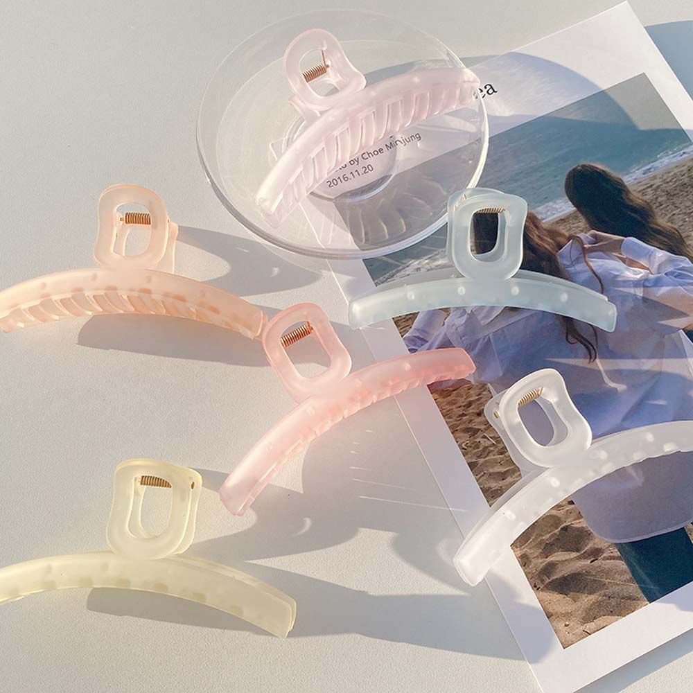 Kẹp Tóc Càng Cua Bằng Acrylic Nhám Nhiều Màu Sắc Phong Cách Hàn Quốc Thanh Lịch Dành Cho Nữ