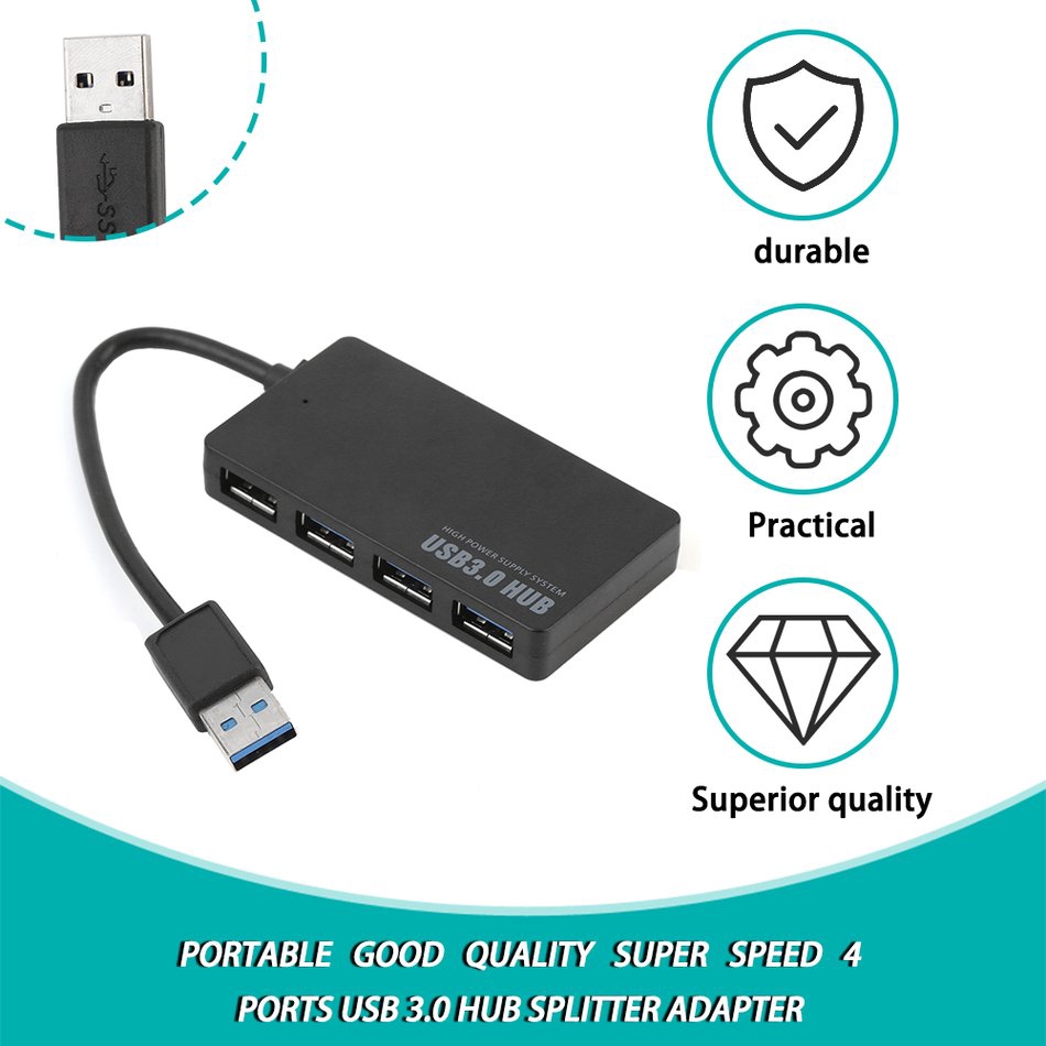 (orb) Bộ Chia 4 Cổng Usb 3.0 Tốc Độ Cao