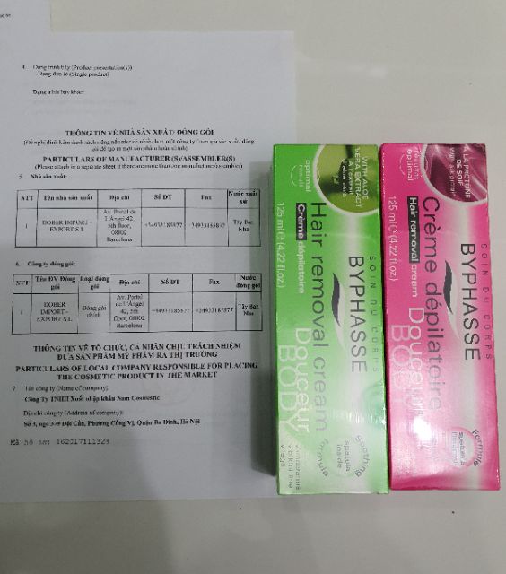 [HÀNG CHÍNH HÃNG 100%]- KEM TẨY LÔNG BYPHASSE- HƯƠNG NHA ĐAM- 1 PHÚT SẠCH NGAY | BigBuy360 - bigbuy360.vn