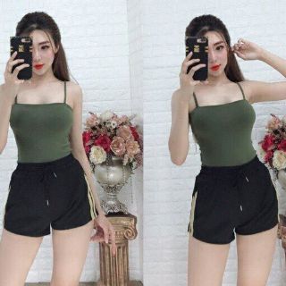 Crop Áo 2 Dây Ngang