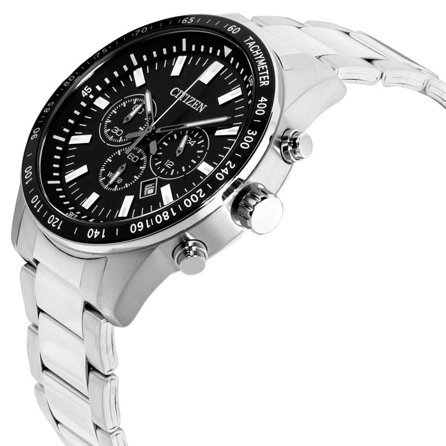 Đồng Hồ Nam Citizen Dây Thép Không Gỉ AN8070-53E - Mặt Đen
