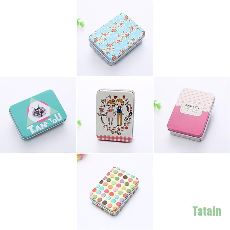 Hộp thiếc đựng kẹo/ trang sức họa tiết hoạt hình