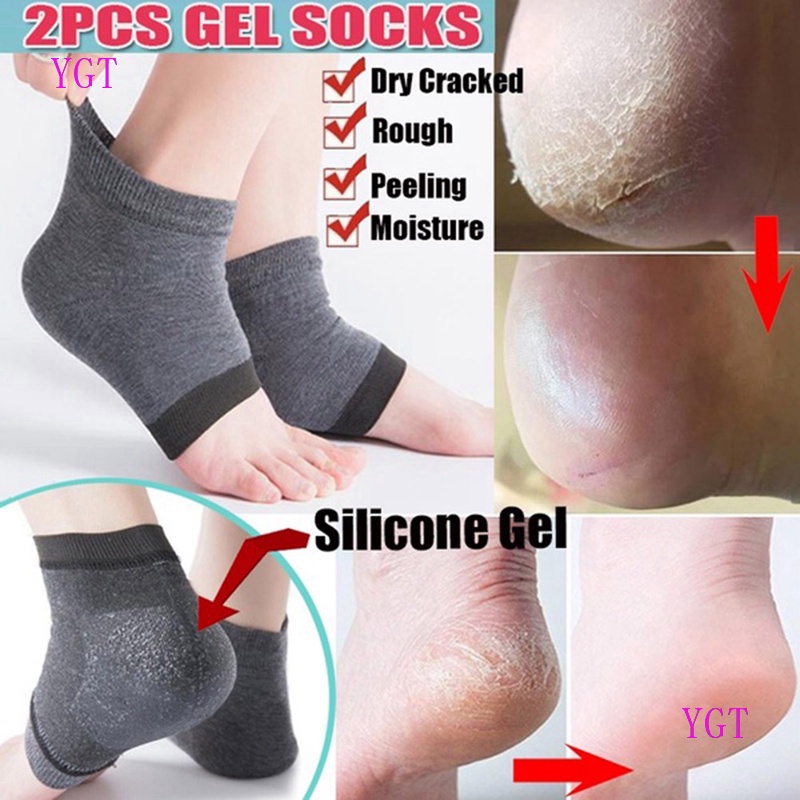 Đôi vớ gel dưỡng ẩm giảm đau gót chân chăm sóc bàn chân cho phái nữ