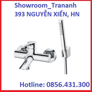 Bộ vòi sen tắm toto tbs01302v + bát sen mạ/ bát sen mát xa toto cầm tay.