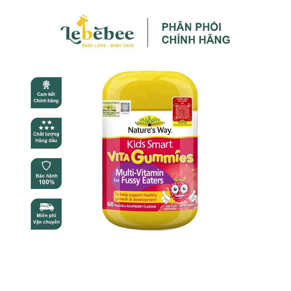 Kẹo dẻo vitamin tổng hợp Nature's Way Multi Vitamin For Fussy Eaters cho bé