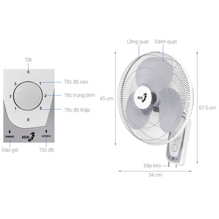 Quạt treo Asia L16018 ( Chuyển hướng điện)