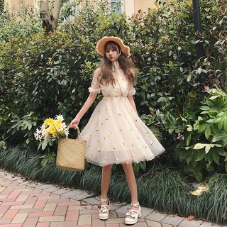 Đầm ulzzang lưới hình 🍍