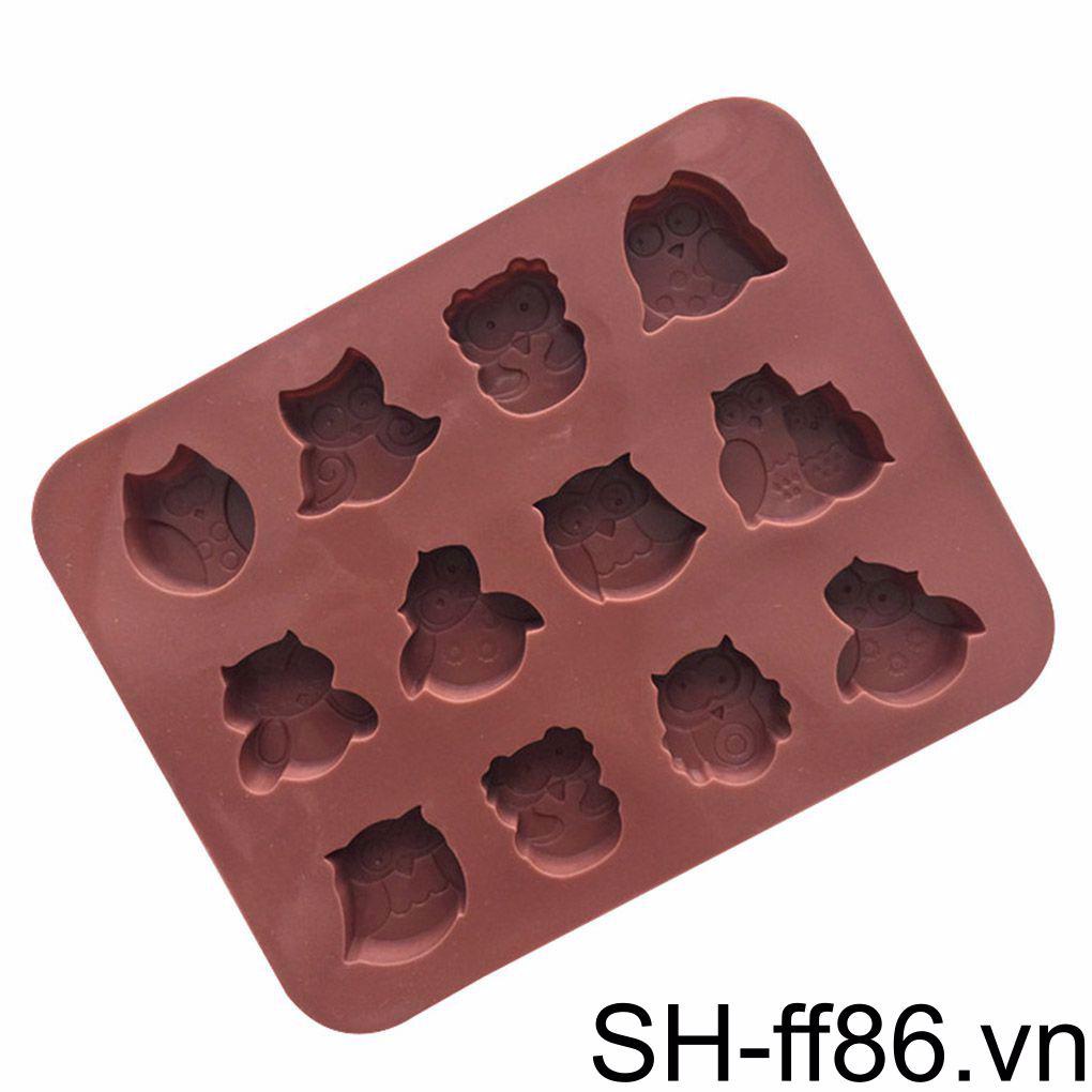 Khuôn Silicon Làm Bánh Quy / Sô Cô La Họa Tiết Hoạt Hình ff86