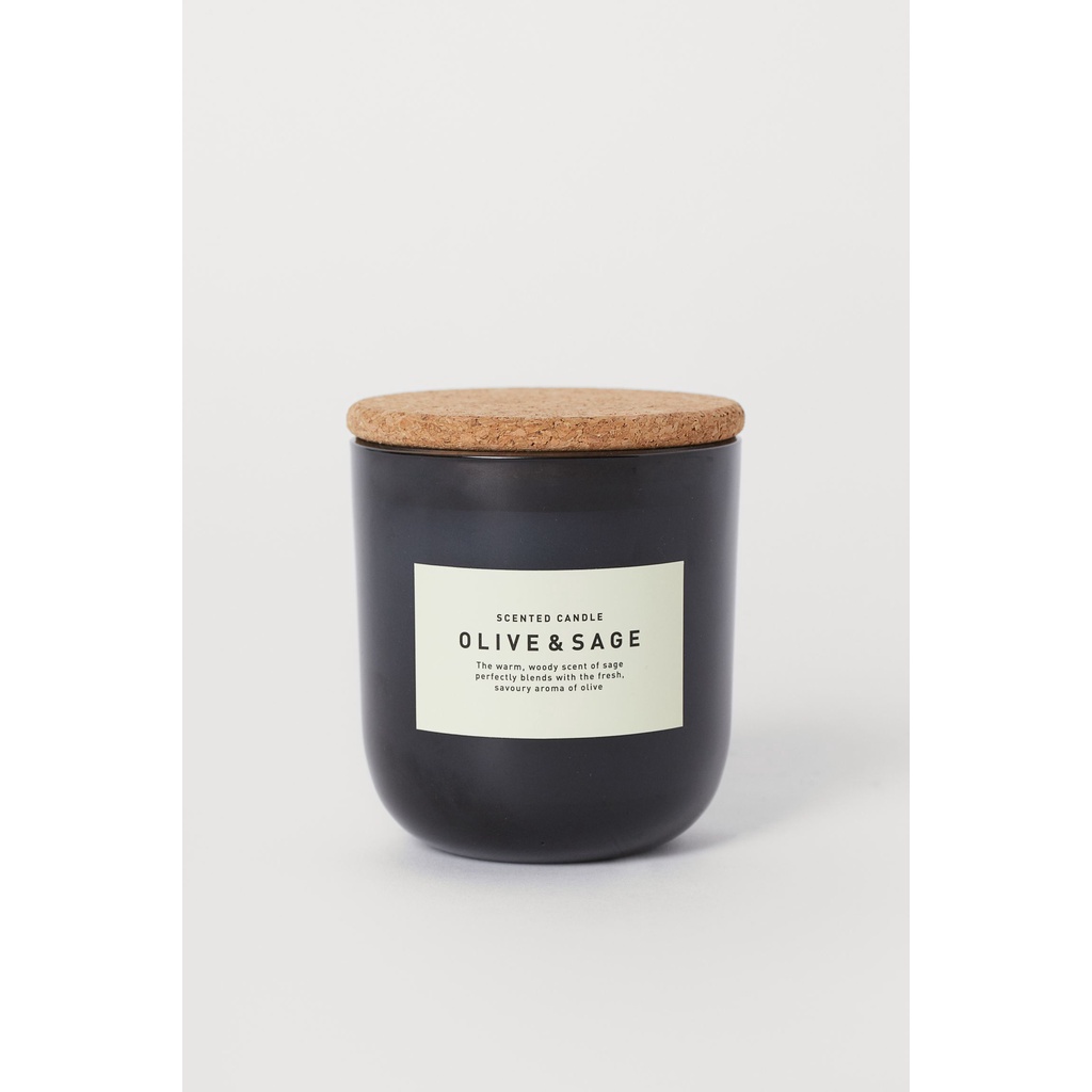 [Nến HM xịn] Nến thơm H&amp;M candle cup cao cấp, hàng full box xuất chuẩn mùi hương gỗ Mahogany