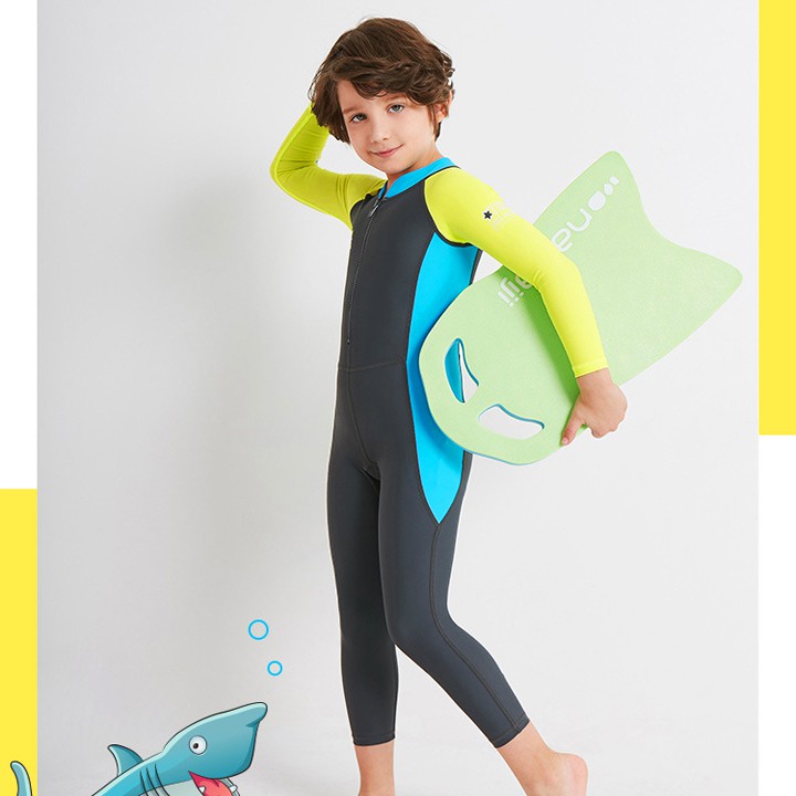 Đồ bơi dài tay cho bé chống nắng và tia UV toàn thân DIVE & SAIL cho bé trai bé gái từ 3 đến 11 tuổi Baby-S – SDB014