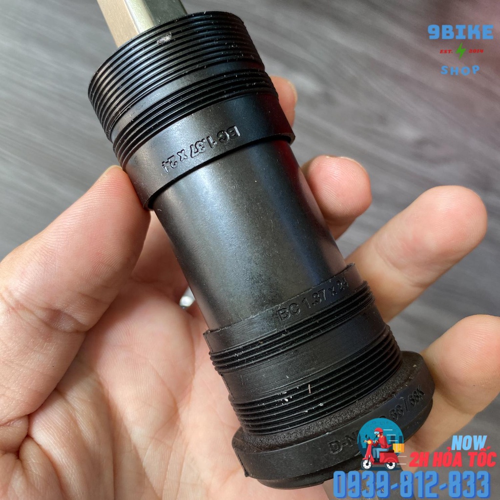 Cốt giữa trục giữa xe đạp Shimano BB-UN101 68 x 123mm - tặng kèm 2 ốc đầu giò đĩa