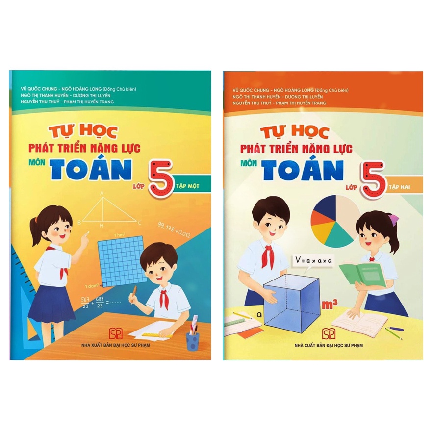 Sách - Combo Tự học phát triển năng lực môn Toán lớp 5 (2 tập)