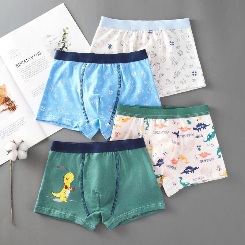 Set 4 quần xịp bé trai đủ size 7-45kg