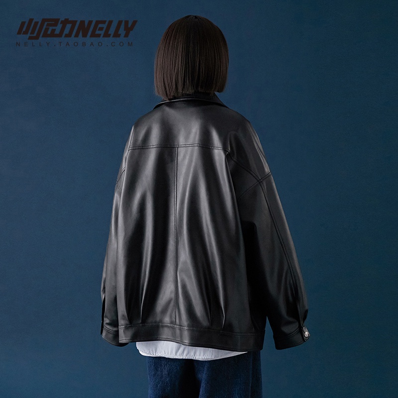 Áo khoác nam da dáng rộng phong cách đường phố Hàn Quốc 2022 bigsize unisex áo da nam hàn quốc simple fashion áo khoác jacket nữ bomber