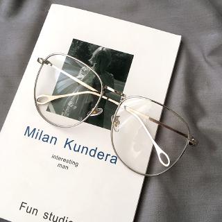 Big Metal Frame Eyeglasses For Women Retro Anti-blue light