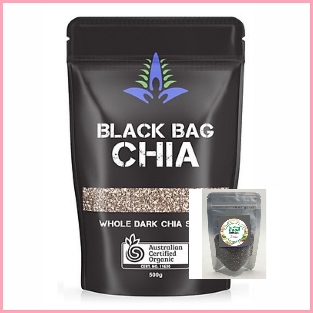 (100g) Hạt chia đen Úc Black Bag CHIA - Chia Úc Absolute Organic hữu Cơ