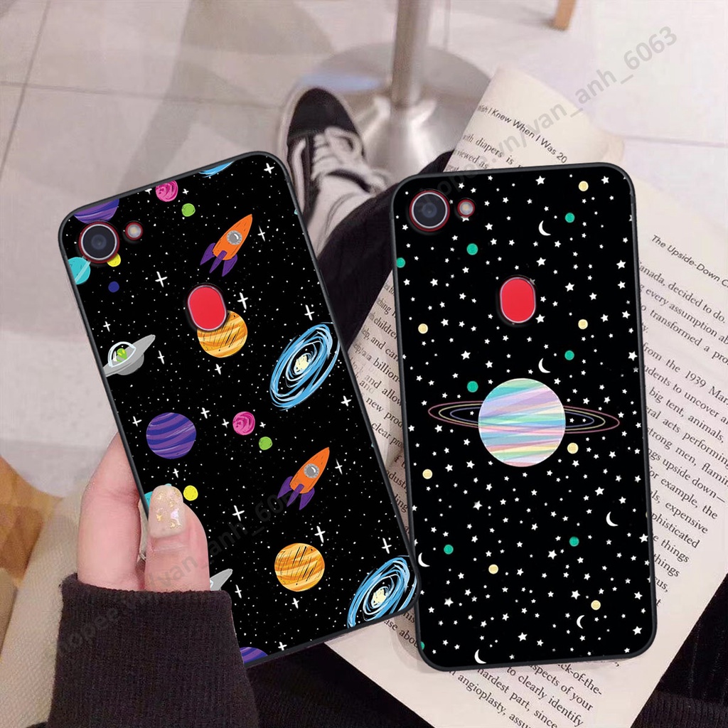 Ốp Oppo F5 / F5 Youth / F7 hình bầu trời, phi hành gia đẹp, ốp lưng điện thoại oppo viền dẻo cao cấp