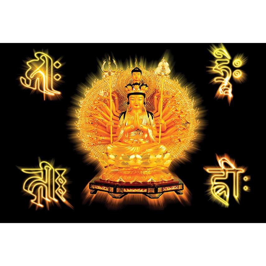 Tranh Phật treo tường, Tranh Thiên Thủ Thiên Nhãn, Quan Âm Tứ Thủ, Bồ Tát, trang trí phòng thờ