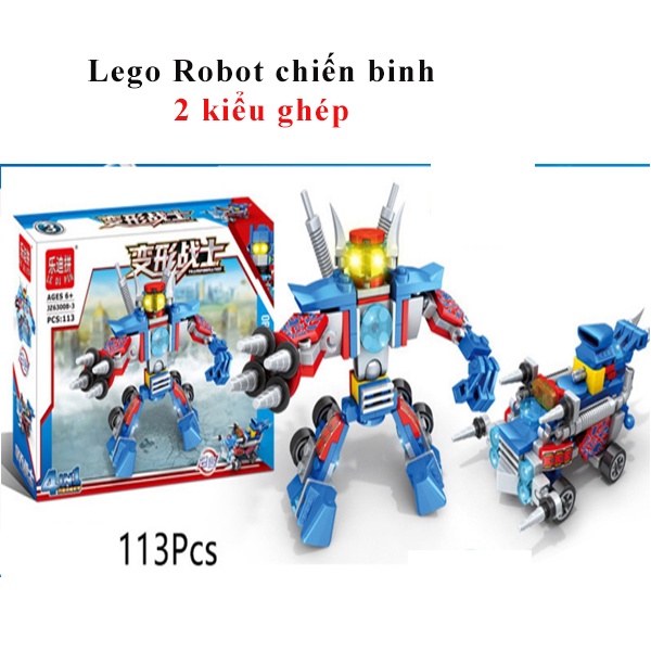 Đồ chơi lắp ráp Lego robot chiến binh người máy 4 in 1 đồ chơi giáo dục phát triển tư duy sáng tạo