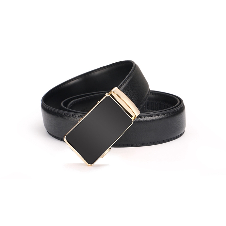 Thắt lưng từ da bò mềm mại phối khóa tự động cho nam 663