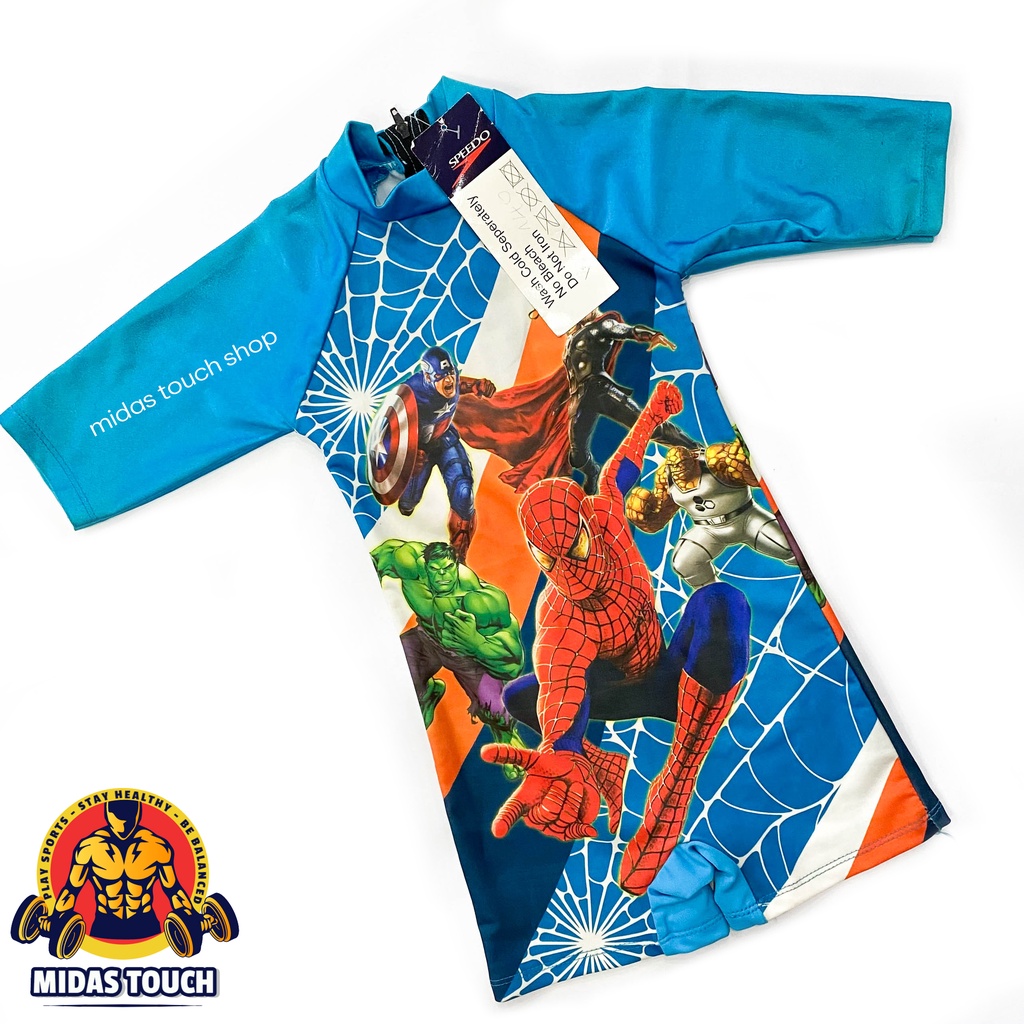 Bộ Đồ Bơi Liền Thân MARVEL Cho Bé Trai Form Đẹp Chất Liệu Vải Polyester Co Giãn Tốt Dễ Chịu Nhiều Mẫu Mã Đẹp Mắt Lẻ Size