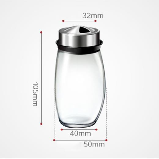 Bộ 6 lọ đựng gia vị thủy tinh