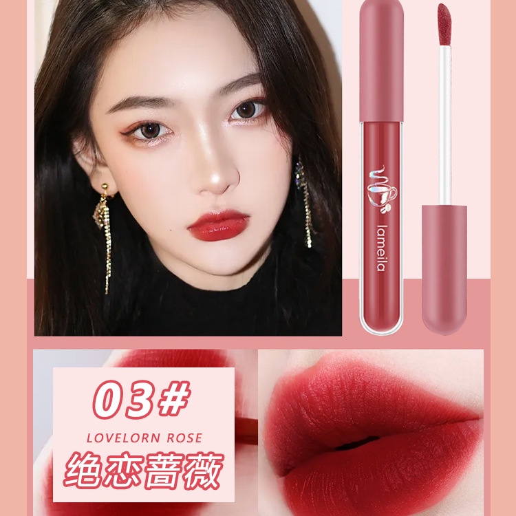 Son Môi Dạng Lỏng 6 Màu Sắc Tùy Chọn Chống Thấm Nước Chống Dính Cốc Dưỡng Ẩm Lâu Trôi