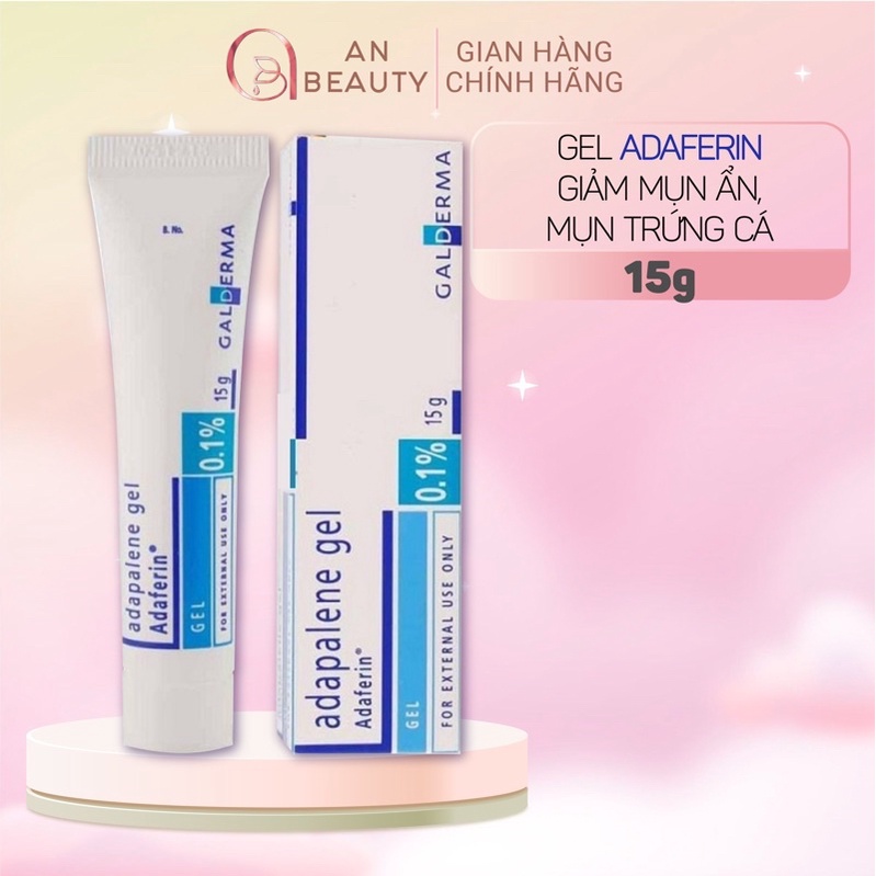 Gel ADAFERIN Giảm Mụn Ẩn, Mụn Trứng Cá Chứa Apadalene 0,1% 15g