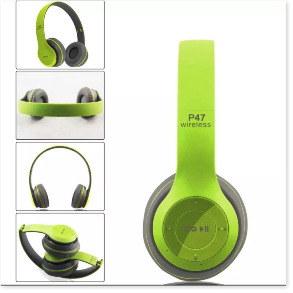 [Xả Kho Bán Lỗ] Tai Nghe Bluetooth P47, Tai Nghe Chụp Tai Cao Cấp, Cách Sử Dụng Tai Nghe P47 Wireless, Bluetooth V4.1 Có | BigBuy360 - bigbuy360.vn