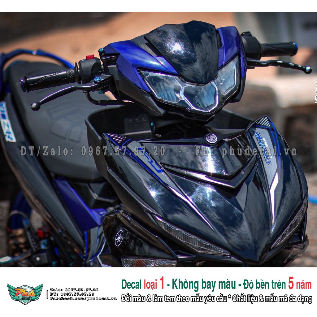 Tem rời xe Exciter 150 Y15Zr xanh đen bóng (A)