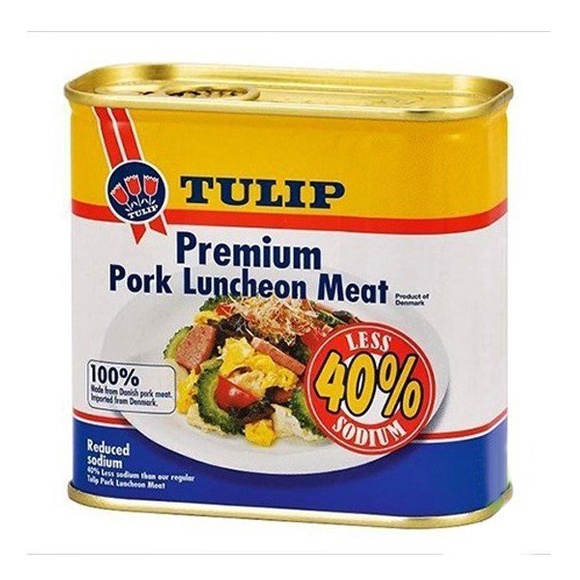 Thịt heo hộp 40% TULIP Pork Luncheon Meat 340g