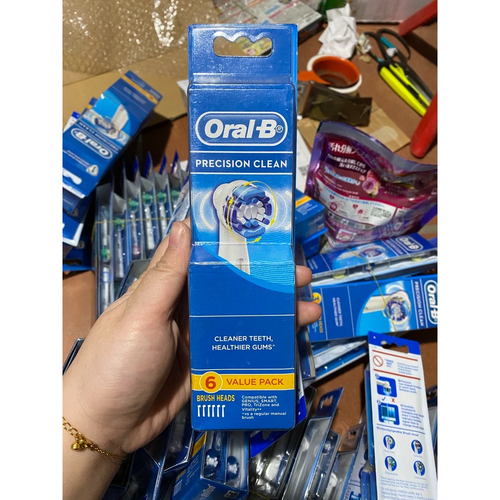 Sét 6 đầu bàn chải điện Precision oral-B úc