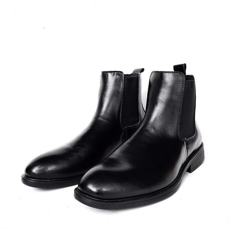 [Mã LTP50 giảm 50K đơn 150K] Giày nam chelsea boot cao cổ da bò thật TEFOSS HN601 da nappa s38-44-mũi tròn | BigBuy360 - bigbuy360.vn