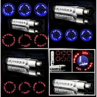 Cực chất 1 nắp đậy chân van xe máy và xe đạp có đèn led hình cực chất