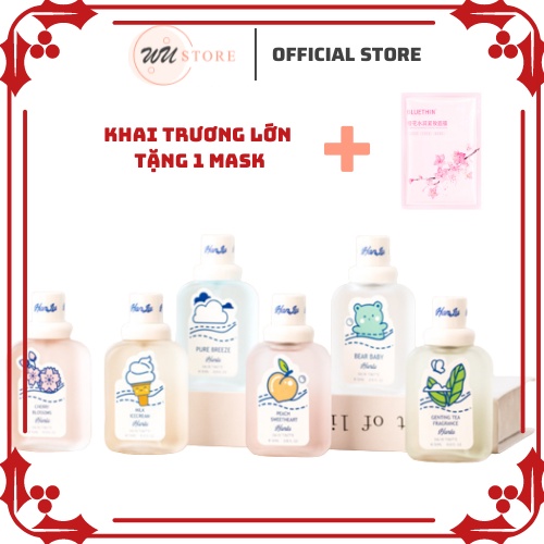 Nước hoa bodymist Hanlu Wustore 50ml thơm nhẹ giữ mùi lâu cho học sinh hàng ngày