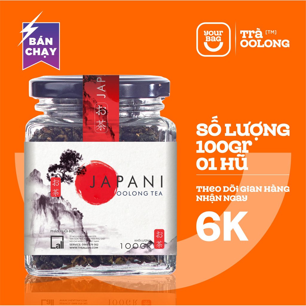 TRÀ ÔLONG - Trà Olong Japani Hảo Hạng (100gr) -yourbag