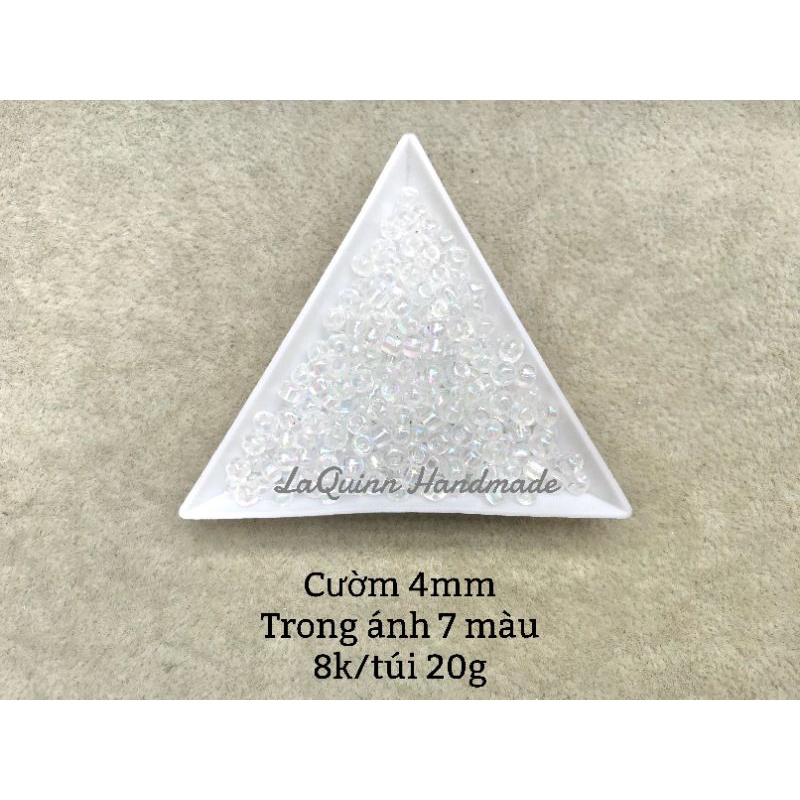 Nguyên liệu handmade - Hạt cườm 4mm