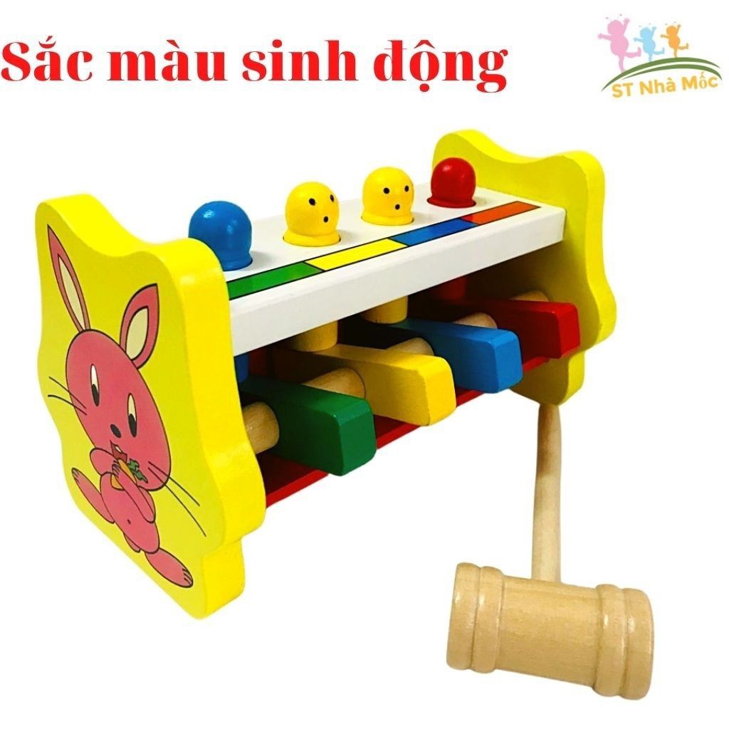 Đồ Chơi Đập Chuột Bằng Gỗ Thông Minh Rèn Luyện Trí Tuệ, Tinh Mắt, Nhanh Tay, Tư Duy Cho Bé - ALOKIDS TB