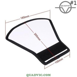 Tấm phản sáng đèn flash phản xạ khuếch tán làm mềm ánh sáng màu bạc tản sáng QUADVIC.COM N00188