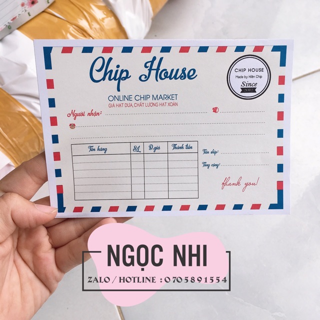 Phiếu ship cho shop