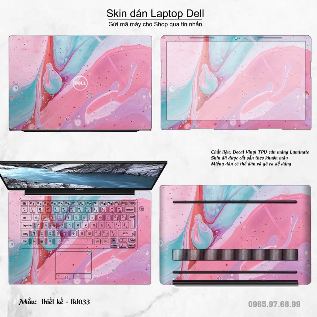 Skin dán Laptop Dell in hình thiết kế nhiều mẫu 6 (inbox mã máy cho Shop)