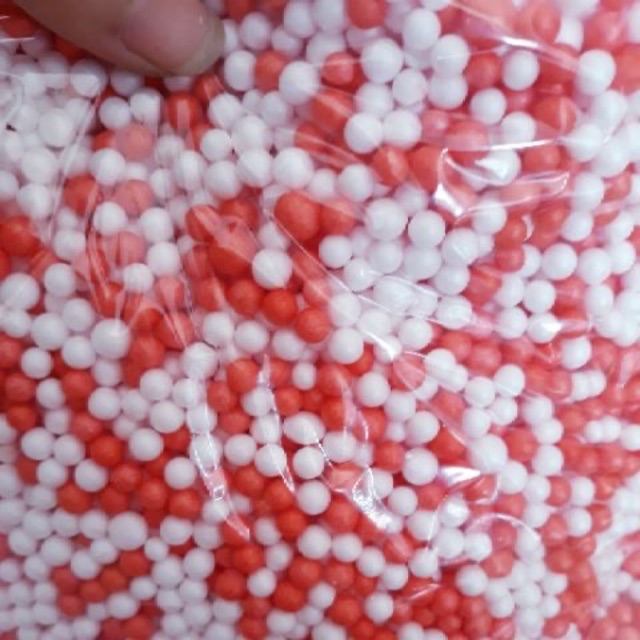 Túi 20gr hạt xốp mix 2 màu (size 3-4mm)